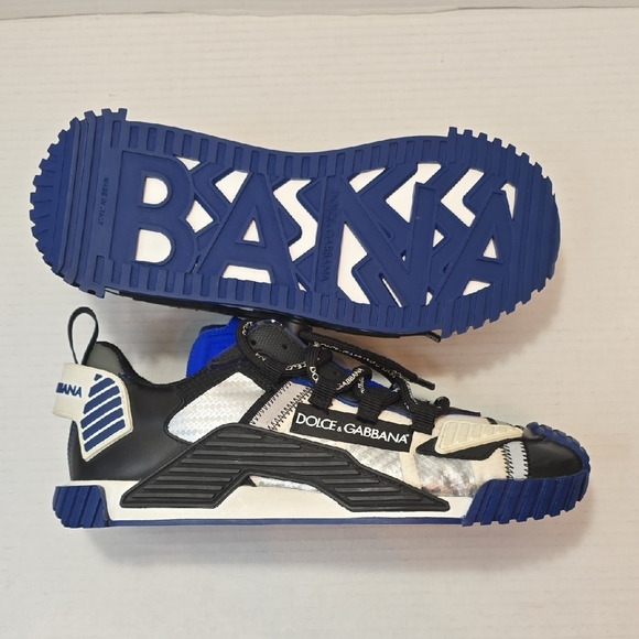 Dolce & Gabbana Blue And Grey NS1 Men Sneakers